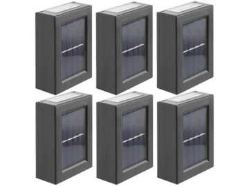 6x Lampa Solarna Tarasowa LED Czujnik Dzień/Noc