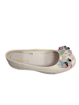 SANTORIO БАЛЕТКИ С ДЕКОРАТИВНЫМИ КАМНЯМИ SANT-08 БЕЖЕВЫЙ РАЗМЕР. 41