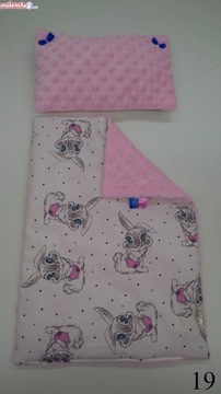 Деревянная колыбелька для кукол МИНКИ + постельное белье ХЛОПОК.