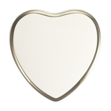 ZDJĘCIE NAGROBKOWE SERCE Cz.B. SREBRNA RAMKA 8cm