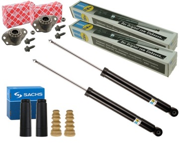 BILSTEIN 2X TLUMIČE + ULOŽENÍ KRYTY I DORAZY VW SEAT AUDI SKODA