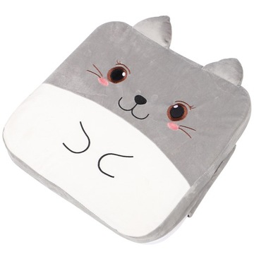 Детский обеденный стул с мультяшным рисунком и подставкой для сиденья.