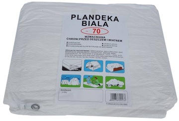 PLANDEKA BIAŁA 12X18 75G/M2