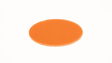 Plexi Pleksa fluo Pomarańczowa Wylewana 3mm Kółko Koło Koła