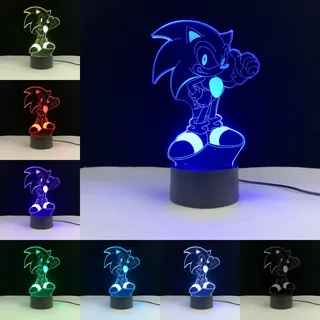 3D LED USB ночник Маленький Соник из сказки