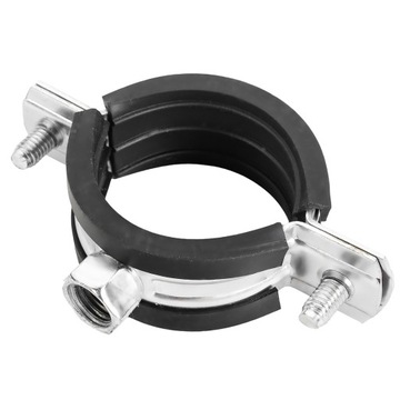 Obejma metalowa z gumą do rur fi 138-144mm 5