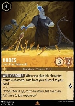 Disney Lorcana 1TFC #006 Hades - Lord of the Underworld