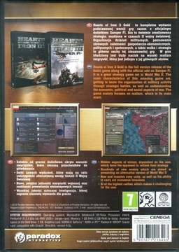 HEARTS OF IRON III GOLD EDITION PL - новый, фольгированный!