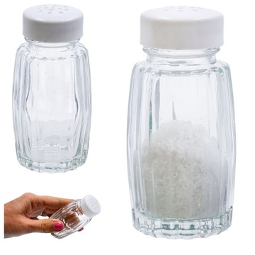 Солонка, контейнер для соли, специи, стеклянная приправа для соли, белая, 50 мл