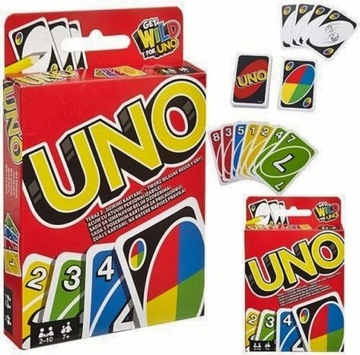 UNO GRA KARCIANA ORYGINAŁ MATTEL DLA NAJMŁODSZYCH