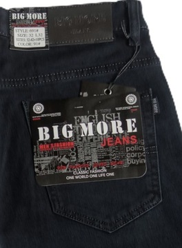 SPODNIE MĘSKIE JEANS GRAFITOWE BIG MORE 691 W33L32