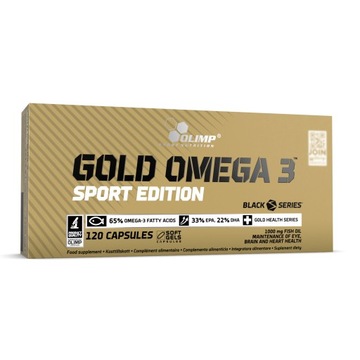 OLIMP GOLD OMEGA 3 SPORT EDITION 120 kaps KWASY TŁUSZCZOWE EPA DHA ZDROWIE