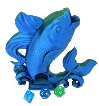 Рыба кои - крошечная башня из кубиков - Fate's End Koi Tiny Towers Dice Tower Dwór