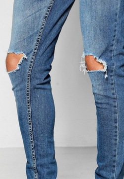 Spodnie męskie jeansy Skinny Fit BOOHOO MAN r. 30