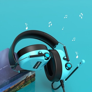 AJAZZ H10 Wired Gaming Headset - Immersive Stereo Surround Sound, Volume