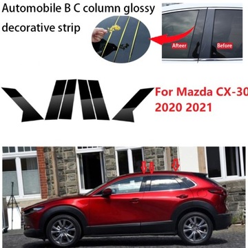 dla Mazda CX-30 2020 2021 okno samochodu pokrywa o