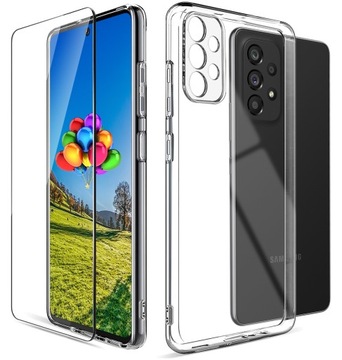 Etui SILICONE Case Szkło do Samsung Galaxy A53 5G