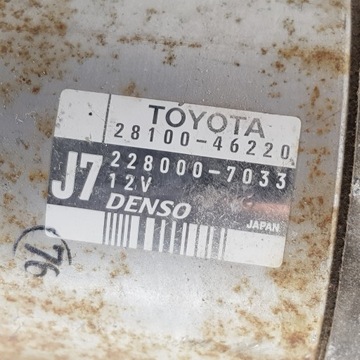 228000-7033 STARTÉR LEXUS GS JZS160 UZS161 UZS160 161KW
