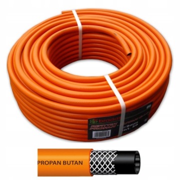 WĄŻ DO GAZU PROPAN BUTAN 9mm 3-WARSTWOWY 1m