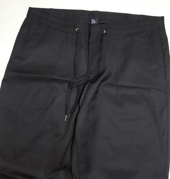 Joggersy Spodnie Marynarkowe na haftkę Suit Pants Slim fit H&M r.52