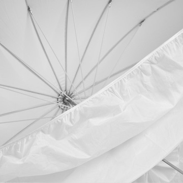 Зонт глубокий 165 см белый с диффузором PRO STUFF