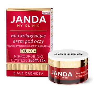 JANDA Nici kolagenowe 60+ Krem pod oczy Prezent nawilżanie redukcja cieni