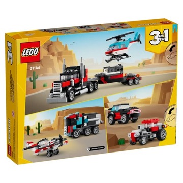 LEGO CREATOR BRICKS 31146 ЭВАКУАТОР С ПЛАТФОРМОЙ TIR С ВЕРТОЛЕТОМ