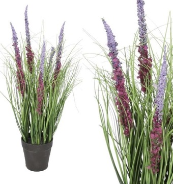 TRAWA SZTUCZNA ROŚLINA W DONICZCE SZTUCZNE KWIATY WRZOS