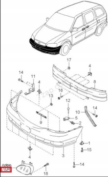 POUZDRO HALOGEN LEVÝ KIA CARNIVAL SEDONA 99-05