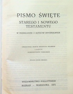 Pismo święte Starego i Nowego Testamentu