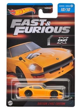 HOT WHEELS FAST & FURIOUS DATSUN 240Z CUSTOM 1:64 10/10 SERIA 3