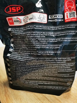 ЗАЩИТНАЯ ПОЛУМАСКА FORCE 8 JSP + НАБОР ФУНКЦИЙ P3