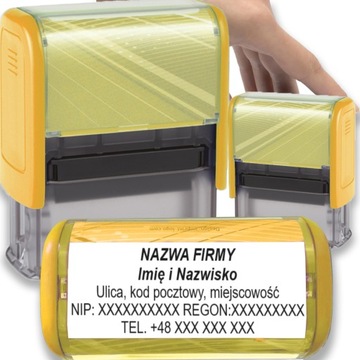 PIECZĄTKA TRODAT 8912 DO 6 LINII FIRMOWA IMIENNA BIUROWA PROJEKT + GUMKA