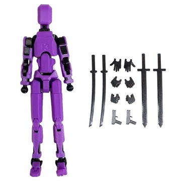Lucky 13 Figures Multi-Jointed Movable Robot 3d Printed Mannequin Robot