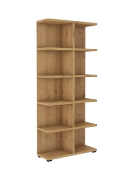Regał Flow IV Półka na Książki Dąb Artisan 83 cm