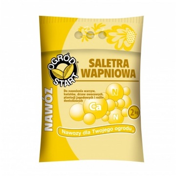 Nawóz wapniowy Saletra wapniowa 2kg pod warzywa, truskawki, winogrono