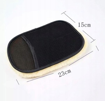 ПЕРЧАТКИ ДЛЯ МОЙКИ И ПОЛИРОВКИ КРАСКИ СТЕК АВТОМОБИЛЯ ШЕРСТЬ