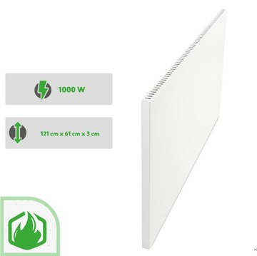 Grzejnik hybrydowy na podczerwień z termoregulatorem panel WiFi 1000W