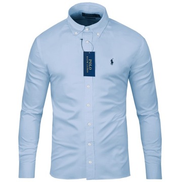 Koszula Polo Ralph Lauren Męska M-XXL SLIM FIT Błękit Roz.XL