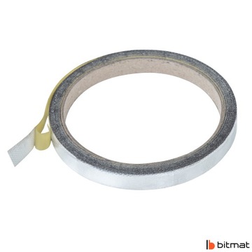 Srebrna Osłona Termiczna Samoprzylepna do 600°C 10 mm x 5 m taśma termiczna