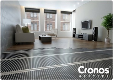 НАГРЕВАТЕЛЬНАЯ ФОЛЬГА CRONOS ИНФРАКРАСНЫЙ КОВРИК С WiFi ТЕРМОСТАТОМ 140Вт/м2 1м2