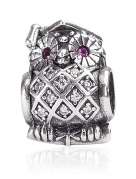 Charms Sowa Zawieszka Koralik Sówka do bransoletki