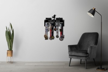 Вешалка для медалей ФУТБОЛ ТВОЕ ИМЯ 40см 53.2