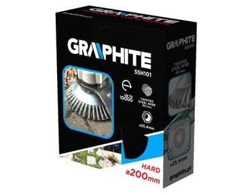 Проволочная щетка для кусторезов 200 х 25,4 мм.