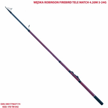 Удочка Robinson Firebird Tele Match 420 см