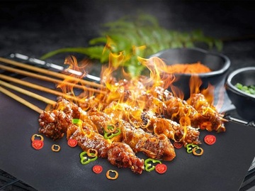 5x ТЕФЛОНОВЫЕ КОВРИКИ ДЛЯ ГРИЛЯ МНОГОРАЗОВЫЙ ПРОТИВЕНЬ ДЛЯ ВЫПЕЧКИ БАРБЕКЮ 50x40