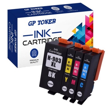 4x TUSZE DO HP 903 XL OFFICEJET 6900 6950 6960 6970 6975 6860 ZESTAW NOWE