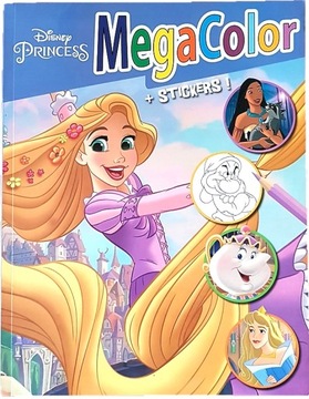KOLOROWANKA XXL KLASYCZNA DISNEY PRINCESS NAKLEJKI