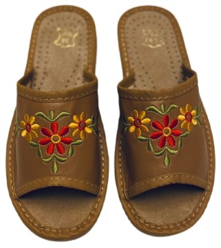 Женские тапочки Уличные тапочки с вышивкой карамели, размер 36