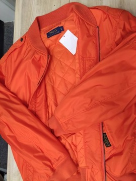 POLO Ralph Lauren _ Pomarańczowa Męska Kurtka Bomber Flej Orange Jacket _L